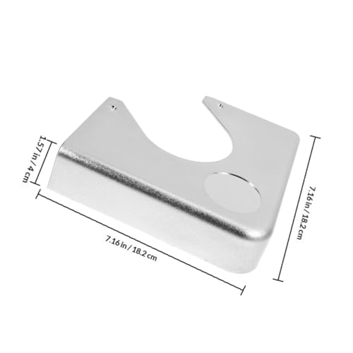Accessoire solide pour billard : plaque de protection d'angle chromée