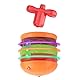 Hamburger-förmiger Elektrischer Kreisel für Kinder – Interaktives Musikspielzeug mit Brummkreisel-Effekt und Lichteffekten, lustiges Geschenk für Jungen und Mädchen, Hamburger Rotierender Würfel