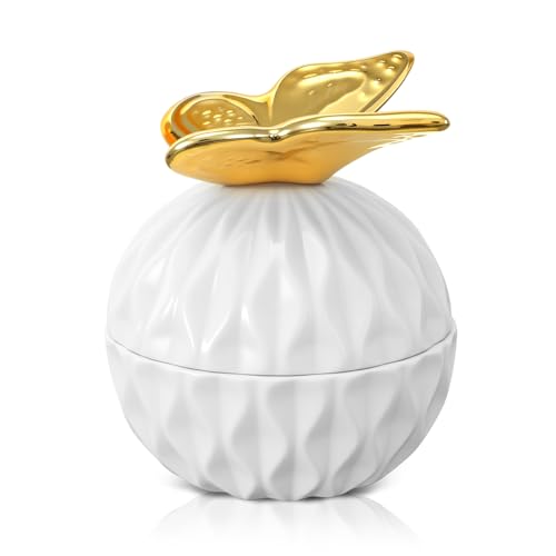 Kenning Ceramic Jewelry Box, Vintage Decorative...