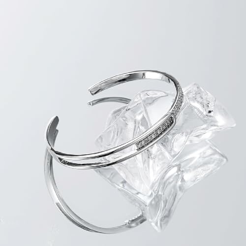 Cuff Bracelets for Women Trendy Bangle Bracelets for Women Dainty Bangles Cubic Zirconia Adjustable Bracelet Fashion Jewelry Gift for Women3