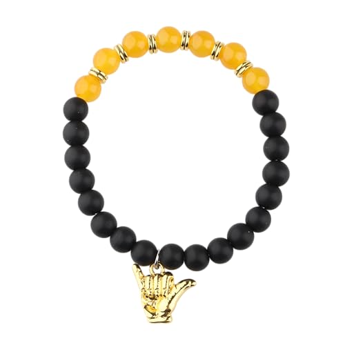 CENWA Hand Sign Bracelet Black and Old Gold Bracelet Gift