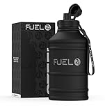 Fuel24 Stainless Steel Jug - 1.3 or 2.2 Litre Water Bottle - Extra Strong, BPA Free, Leak Proof - Large Gym Sports Bottle, 1.3L, 2.2L, Metal Bottle - Colour Options