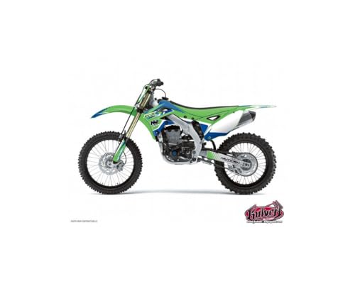 Kit Deco Moto Cross Pulsar Compatible avec Kawasaki 65 KX Bleu