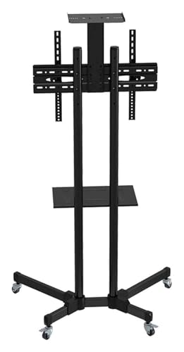 Soporte móvil para TV con estante ajustable en altura miniatura 4