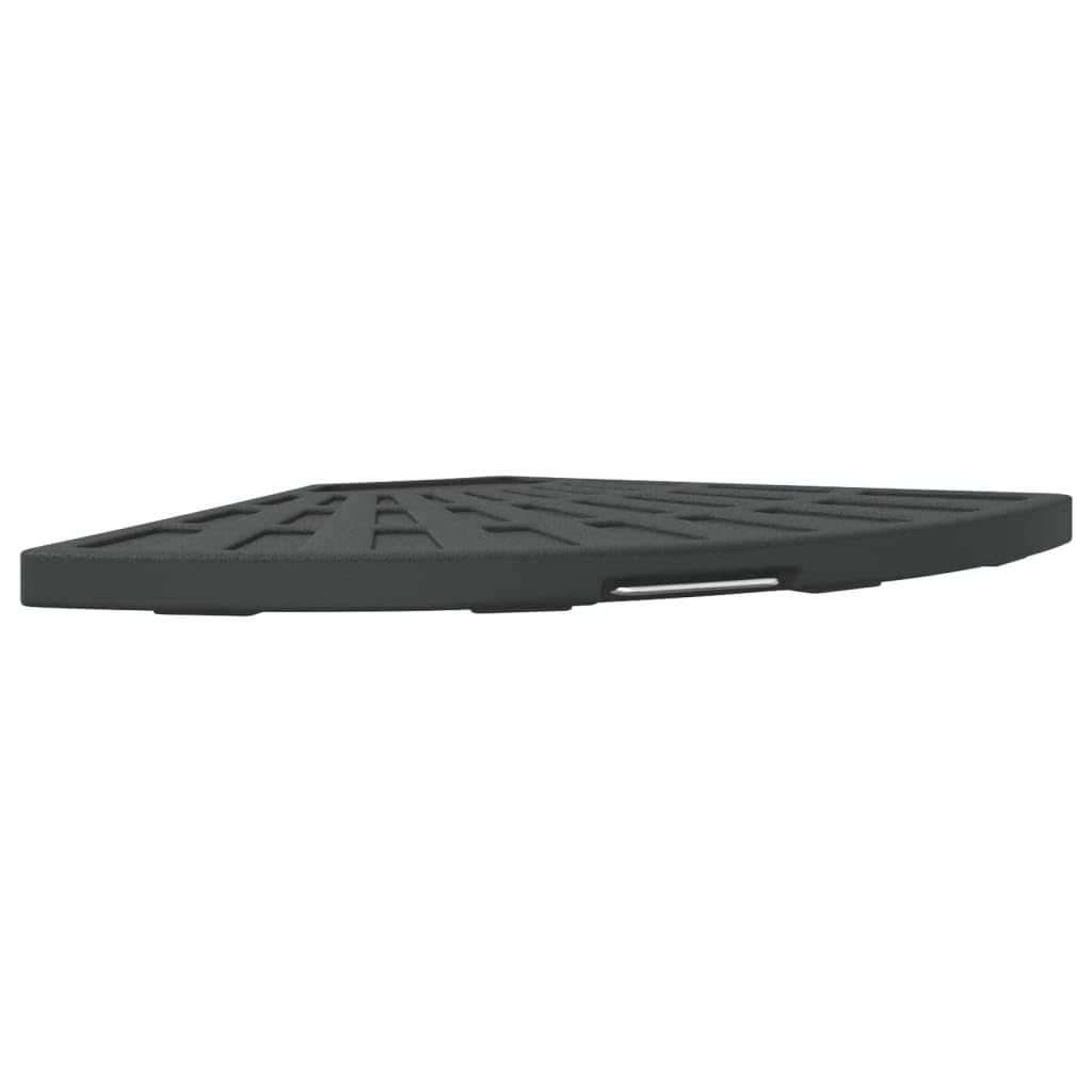 Stojak na parasol przeciwsłoneczny o wadze 14 kg, z uchwytem, polietylen i beton, 46 x 46 cm, podstawa parasola na parasol, na balkon, taras, do ogrodu, stabilny stojak na parasole