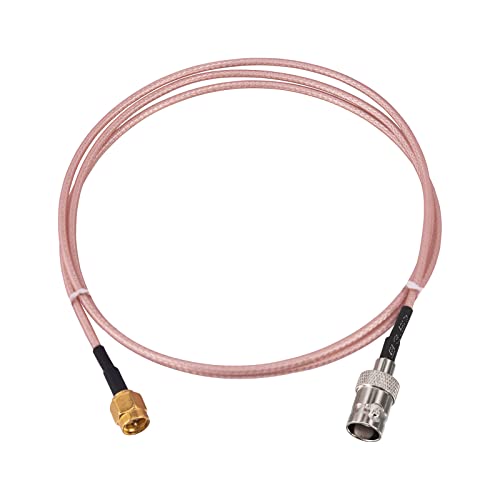 2 conectores BNC hembra a SMA macho con cable coaxial RG316 miniatura 3