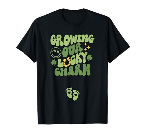Growing Our Lucky Charm St Patrick's Day Pregnancy Maternity T-Shirt