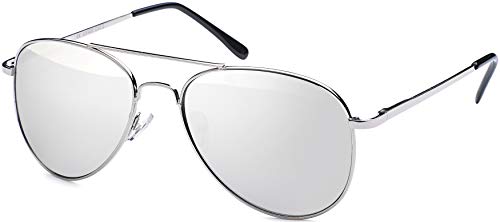 Balinco - Lunettes de soleil style année 70 unisexe - Non mentionné, Argent