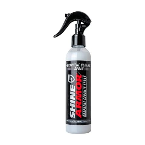 SHINE ARMOR Graphene Ceramic Coating for Car Detailing [8 Fl Oz] Protect your Vehicle Paintwork with Advanced Graphene Detail Spray | Choose American Made Car Cleaning Supplies from Cover