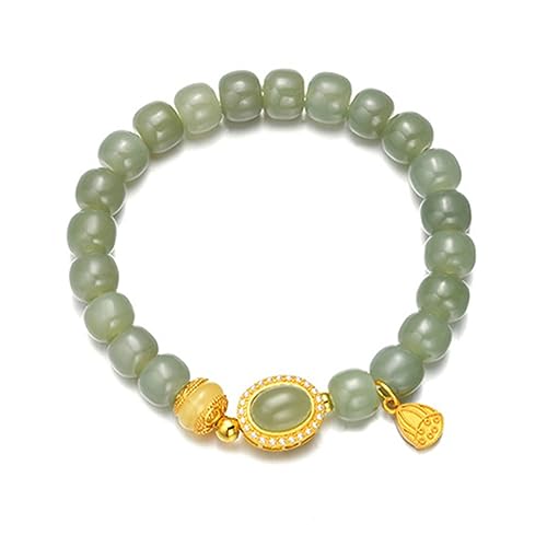 Jade de Hetian bracelet femme chaîne œuf bijoux style national ethnique