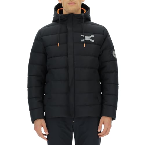 JEEP O102968-B000 XP VESTE TECHNIQUE MATELASSÉE HOMME AVEC CAPUCHE Poches zippées JX23A Black S