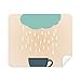 Rain Cloud Cup SLE Face Weather Cleaning Cloth Screen Cleaner 2pcs Suede Fabric