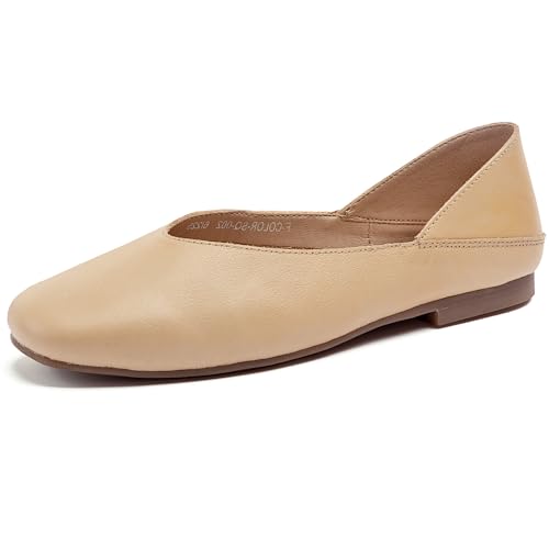 WONDERWAY Womens Foldable Ballet Flats, Comfortable Flat Breathable Ballet Shoes - Main Image