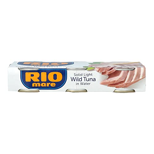Rio Mare Tuna in Water - 2.8 Oz Can (Pack of 3) - Italy's No.1 Choice for Tuna - Distinctive Pink Color, Premium Quality, and Great Flavor