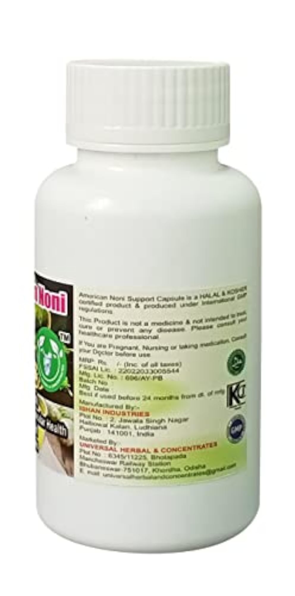 American Noni Support Capsules with Free 50ml Drops