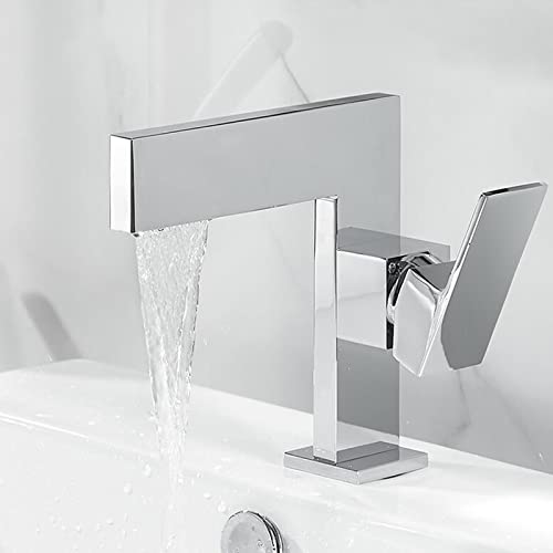 Mitigeur de lavabo cascade en laiton pour créer une ambiance spa dans votre salle de bain