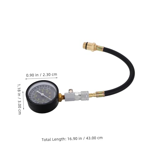Kit de test de compression de cylindre automobile avec testeur et manomètre de pression - 2