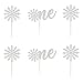 Arthsdite 24pcs Snowflake 1st Birthday Cupcake Toppers Snowflake One Cupcake Picks Winter Onederland Snowflake Cake Decorations for Baby Shower Kids First Birthday Christmas Party Supplies - Silver