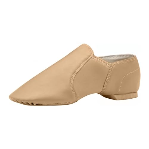 ARCLIBER Jazz Shoes for Women/Big Kid Slip-on Leather Dance Shoes