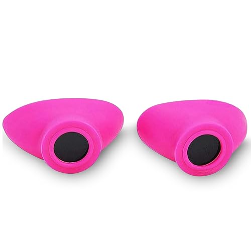Super Sunnies Slim Flex Strapless UV Eye Protection FDA Compliant Individual Tanning Goggles Eyeshields (Pink)