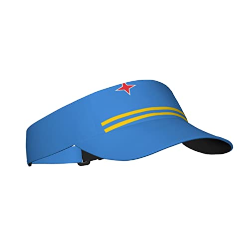 Image of Cute Funny Flag Hat Women Men Adjustable Flag Sport Sun Visor Hat Summer Fashion Sun Cap Beach Flag Hat