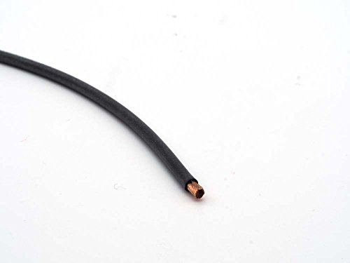 CopterFarm Cable de silicona tipo NEG muy flexible | 1 metro | negro | 1,5 mm