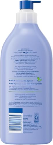 NIVEA Smooth 72-Hr Moisturizing Body Lotion for Dry Skin, Body Moisturizer with Hyaluronic Acid and Shea Butter, Non-Greasy and Quick-Absorbing, 625 mL Bottle - Image 3