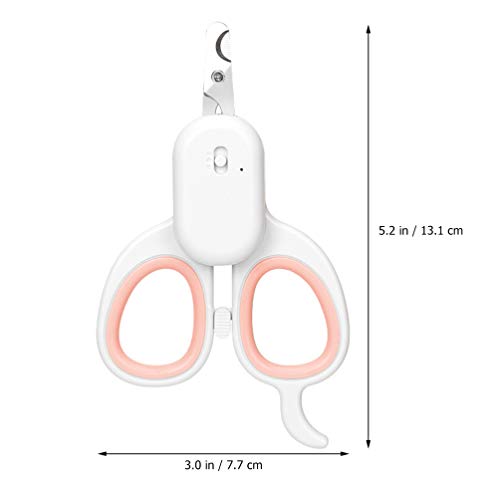 Cortador de unhas Balacoo para gatos com luz de LED Detector de urina para animais de estimação, fer