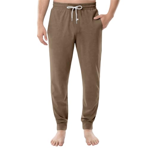 Men's Pj Sleep Pants Pajama Silky Soft Lightweight Lounge Pants2