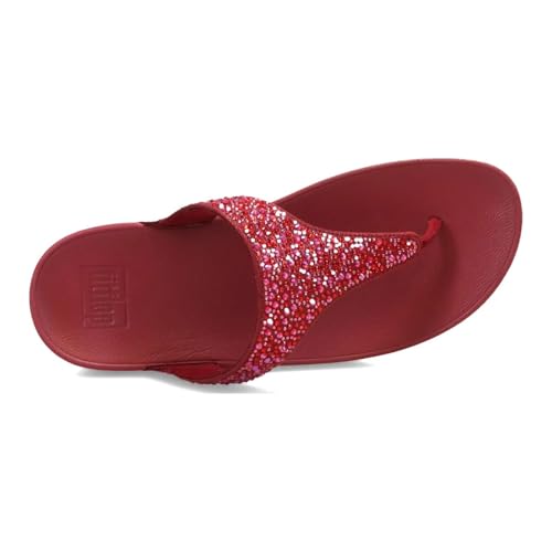 Image of FitFlop Women's LULU Crystal Embellished Toe-Post Sandals