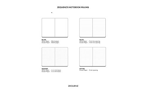 Image of Zequenz A5 Size Emerald Green Slim Notebook Blank Acid Free Paper 200 Pages 80GSM 360 Degree Flexibility 100% Handmade Fountain Pen Friendly Color Series Bookmark Included