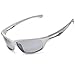 Siren Polarized Sports Sunglasses w Case TR90 Unbreakable Frame (Grey Lens Grey Frame)