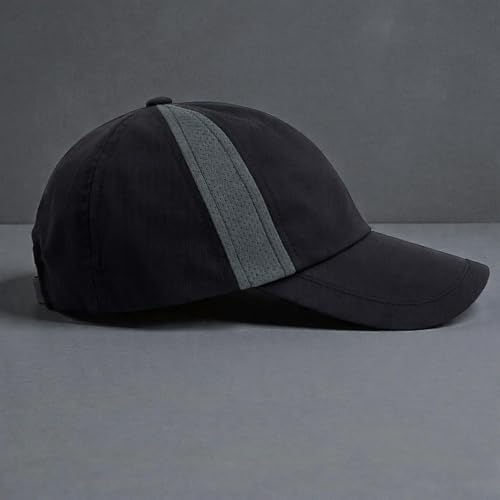 Image of Gildman Classic Baseball Cap Balance Performance Baseball Cap, Black, Mesh Side Panel, Lightweight Sports Hat. Cap for Men and Women [ Black Cap ]