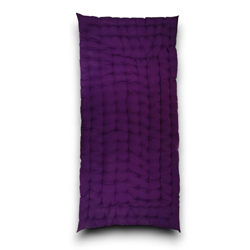 Image of ATOOTFUSION Soft Cotton Quilt Mattress Foldable for Floor Light Weight Filled Single Firm Cotton Quilt Mattress Gadda 1 Sleeping Capacity 3 x 6 ft or 72 x 36 Inches Purple