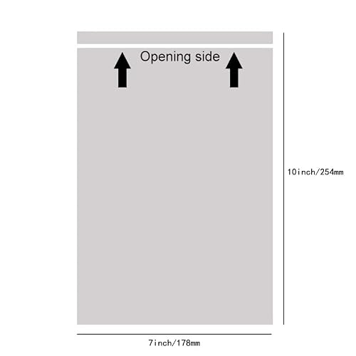 Ipacknow 100 Pack 7"X10" Clear Packing List Mailing Envelopes Plastic Shipping Pouches 2 Mil Poly Packing Slip Envelopes #TOP1