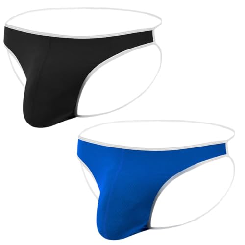 ZONBAILON Men's Mesh Jockstrops Underwear Beathable Soft Thong G String