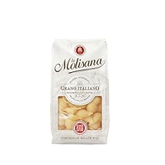 La Molisana, Conchiglie Rigate n. 25, Pasta da Solo Grano Italiano - Trafilata al Bronzo, Ruvida e Tenace con Eccellente Tenuta in Cottura - Confezione da 500 g