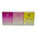 Versace 3-piece Miniatures Fragrance Collection - Bright Crystal Absolu, Bright Crystal, Yellow Diamond - Gift set for Women 0.17 fl oz each
