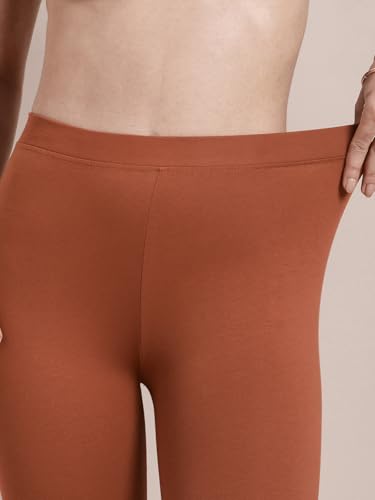 Image of TWIN BIRDS Super Stretchable Cotton Elasthane Fabric Ankle Length Leggings for Women
