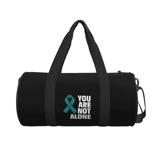 Sexual Assault Awareness Convertible Garment Bag with Shoulder Strap, Carry on Garment Duffel Bag for Men Women - Rolling Foldable for Travel Luggage Bags (Black)2