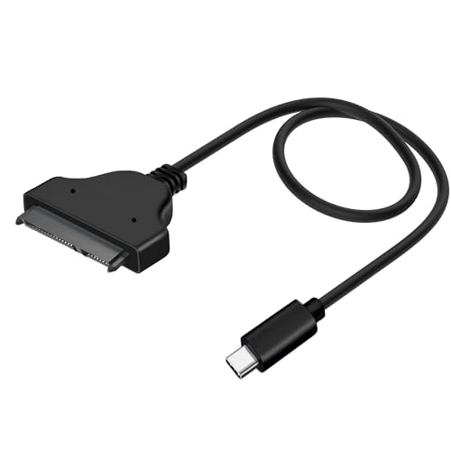 LUSKINNO USB-C to SATA Adapter Cable, 22 Pin, 2.5 inch SATA III Hard Drive Reader for HDD/SSD External Converter, Data Transfer (1.15FT)