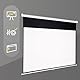 OVERMAX Automatische Hängende Beamer Leinwand groß 100 Zoll 16:9, Abmessungen 221 x 124 cm, Verstellbare Leinwandlänge, Full HD, 4k, Wand-und Deckenmontage, Projektion für Heimkino
