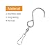 FANCY NOVA Swivel Hooks Clips, Smooth Spinning for Hanging Wind Spinners Wind Chimes Crystal Twisters Party Supply (6 Pack)