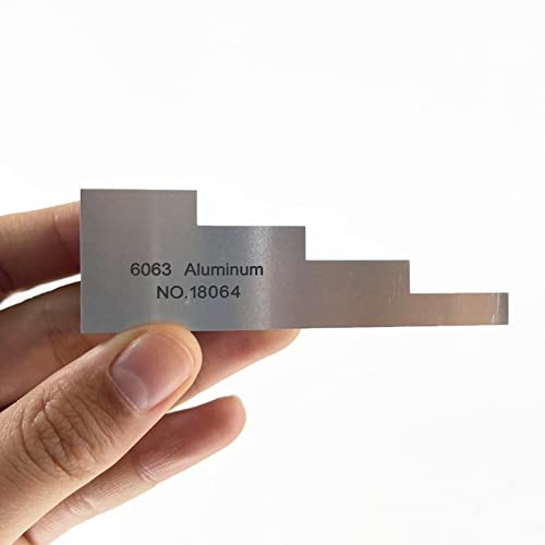 4 Step 6063 Aluminum Block de Calibración para Medidor de Espesor Ultrasónico 0.250" 0.500" 0.750" 1.000" para Pruebas NDT de Espesor y Linealidad miniatura 2