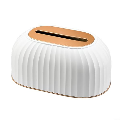 Nordic - Soporte decorativo para pañuelos estándar, aspecto elegante para el hogar o el trabajo (blanco)