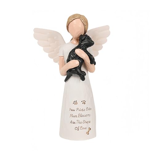 Preuve de condoléances chats et chiens statuette ange commémorative - 5