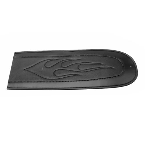 Bavoir de garde-boue arrière cuir PU pour Harley Dyna Fat Bob Wide Glide 06-17