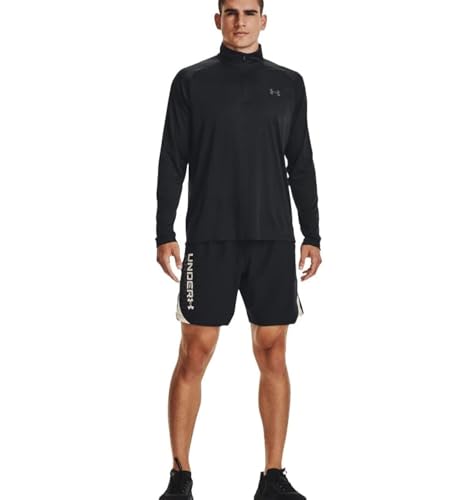 Under Armour Men's Velocity 2.0 1/4 Zip, (001) Black / / Pitch Gray, Large