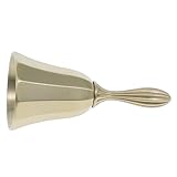 Tofficu 大きな手ベル 耐久性属製 クリアなサウンド 教室 ホテル 店舗 カウンター 食品サービス 対応 卓上ベル 使いやすいデザイン