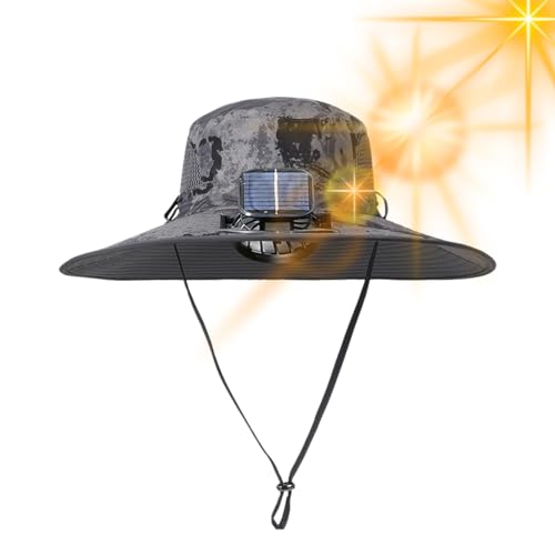 Chapeau de fan d'alpinisme pare-soleil à énergie solaire et USB